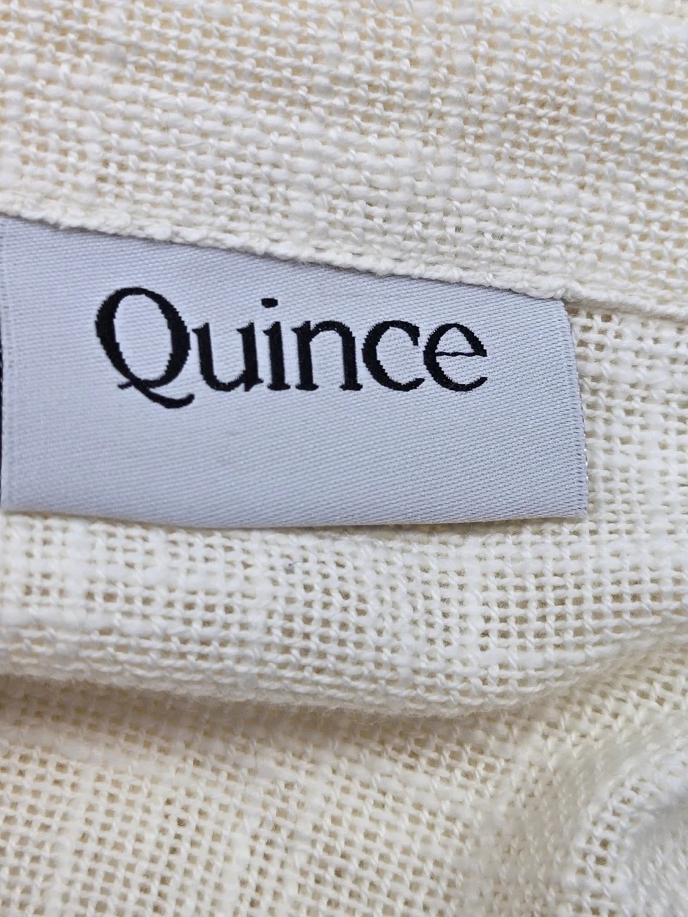 NWT QUINCE Set Of 4 48x84 Cotton Sheer Curtains Ivory 9751
